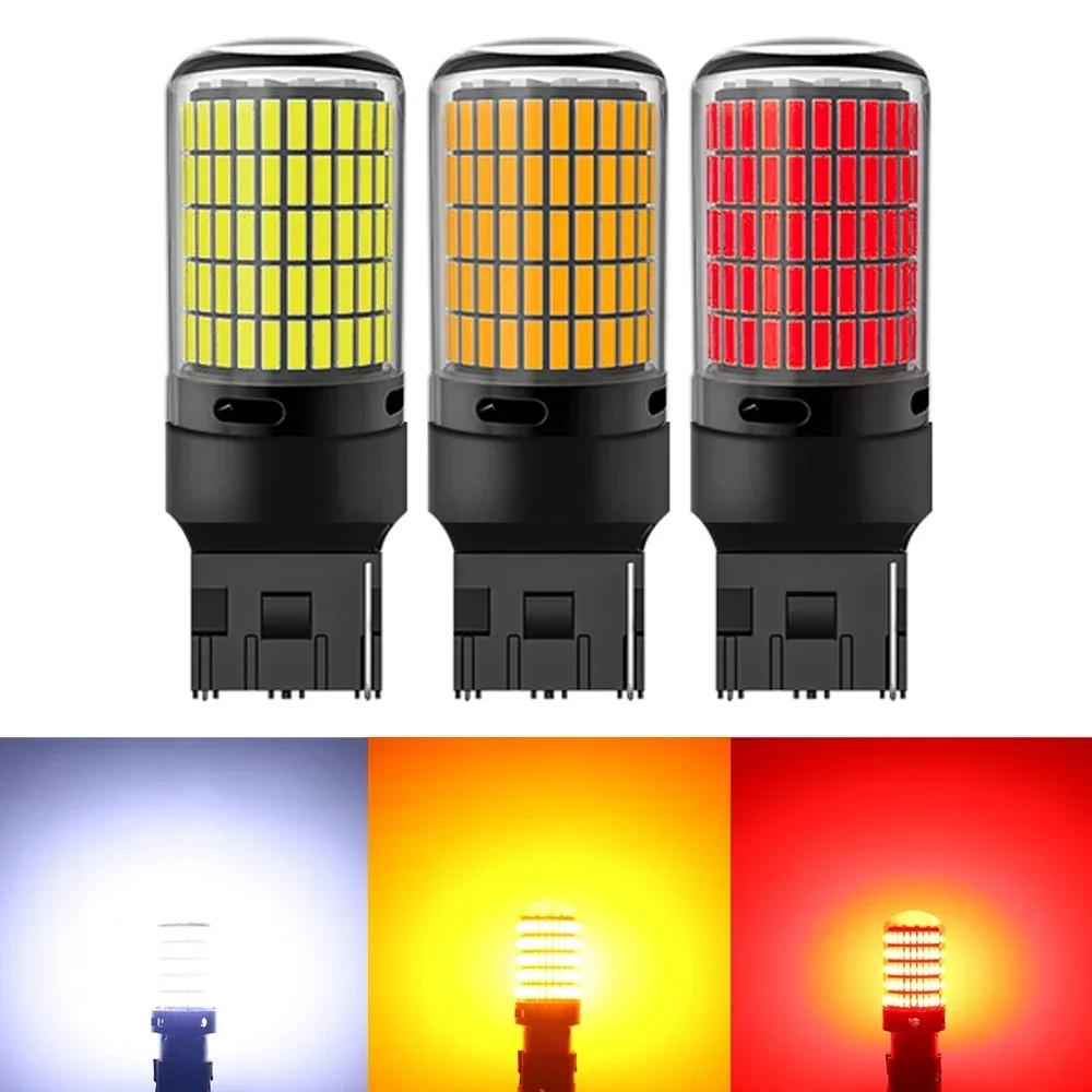 3157 LED  144smd CanBus    õ, 7440 W21W 1156 BA15S P21W BAU15S PY21W P21/5W 1157 BAY15D 7443, 2 